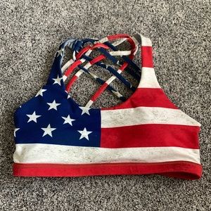 🇺🇸 BP Vitality American Flag sports bra